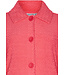 ladies embossed terry morninggown with full zip 'coral dewdrop'