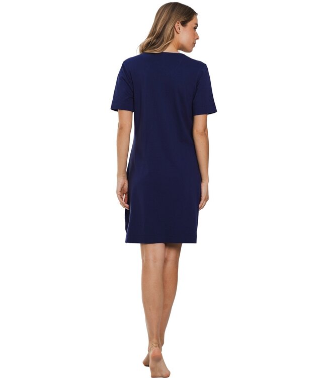 ladies short sleeve cotton nightdress 'seashell dreams'