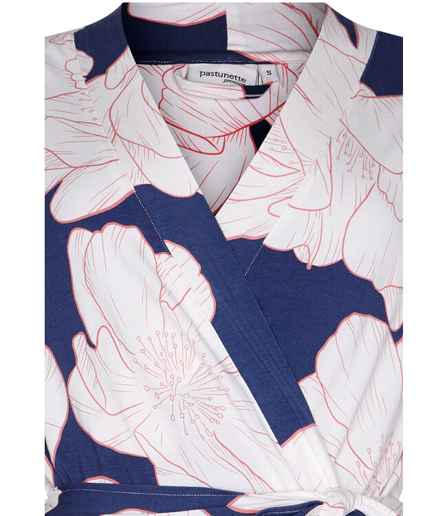 luxe dames overslag kimono 'floral bloom'