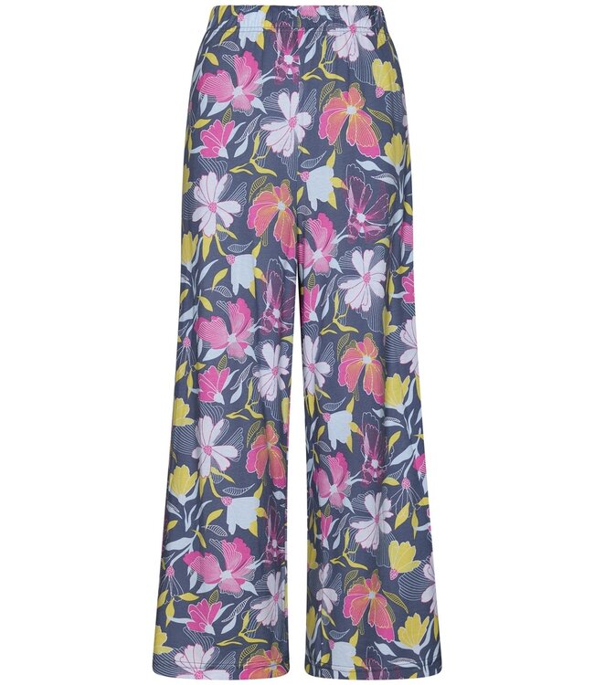 katoenen 3/4 dames pyjama set met korte mouwen 'floral garden'
