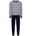 Pastunette for Men men's pyjama set with cuffs 'graphic squares'
