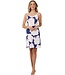 ladies luxury spaghetti nightdress 'floral bloom'