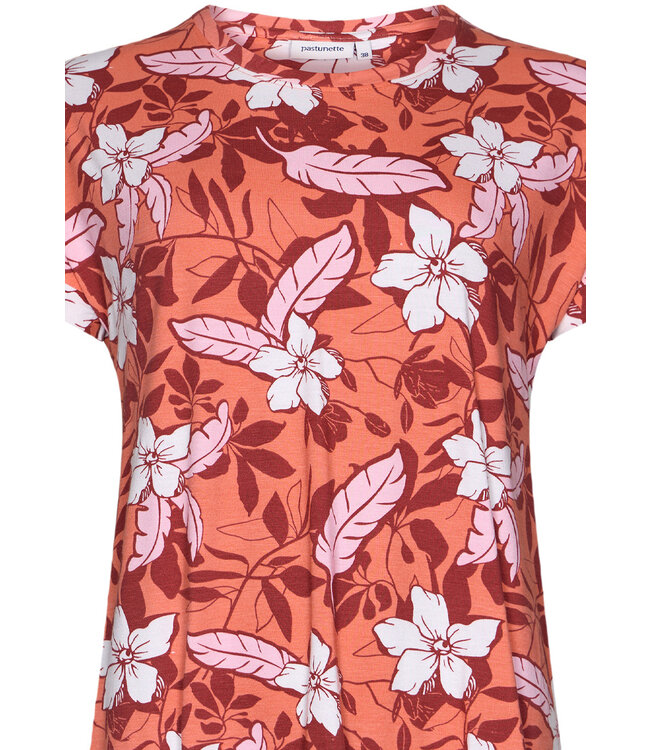 bamboe-mix pyjama met korte mouwen 'floral fusion'