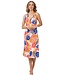 mouwloze strandjurk met v-hals 'beach twist'