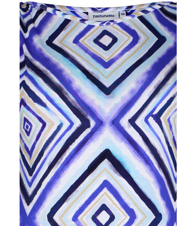 capped sleeve beach dress'diamond graphic'