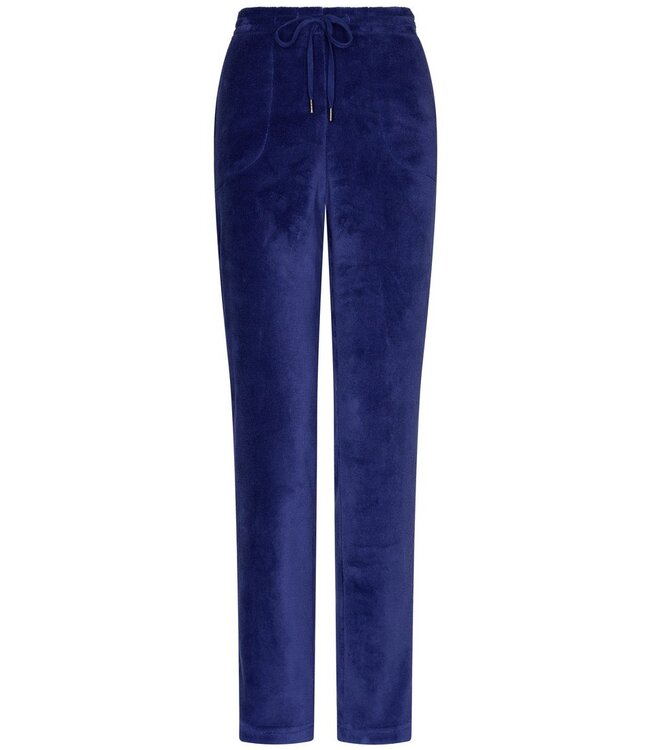 Embossed fleece lounge-huispak 'chic flower'