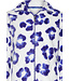Embossed fleece lounge-huispak 'chic flower'