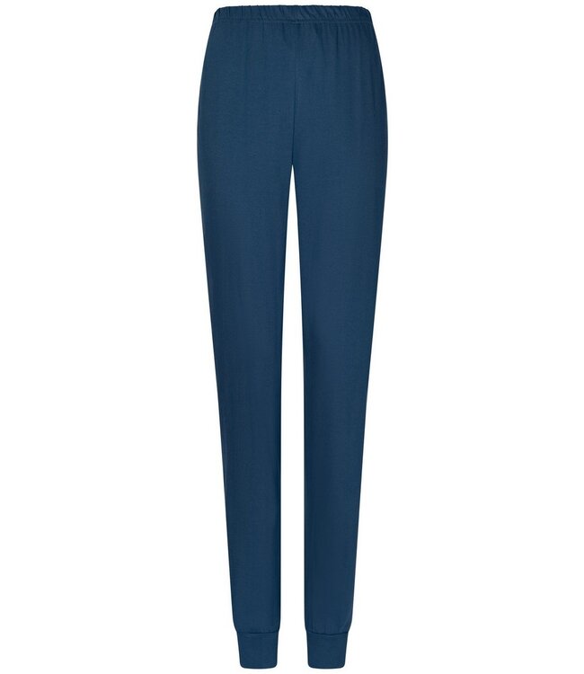 ladies organic cotton stripey pyjama set 'diamante flowers'