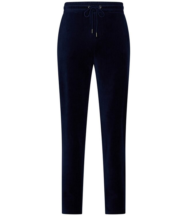 men's cotton-velvet mix lounge relax homesuit 'velvet stripes' with zip