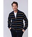 Heren lounge-huispak van velours 'velvet stripes' met rits
