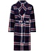Pastunette for Men Warme heren overslag badjas van coral fleece 'trendy checks'