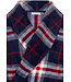 men's warm coral fleece wrap-over robe 'trendy checks'