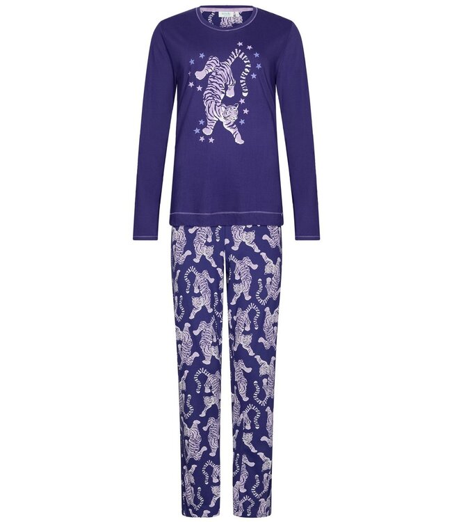 Trendy pyjamaset met lange mouwen van bio-katoen 'fantastic feline'