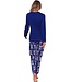 Trendy pyjamaset met lange mouwen van bio-katoen 'fantastic feline'
