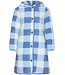 Rebelle Warme sherpa-fleece doorknoop lounge-jas 'chunky checks'