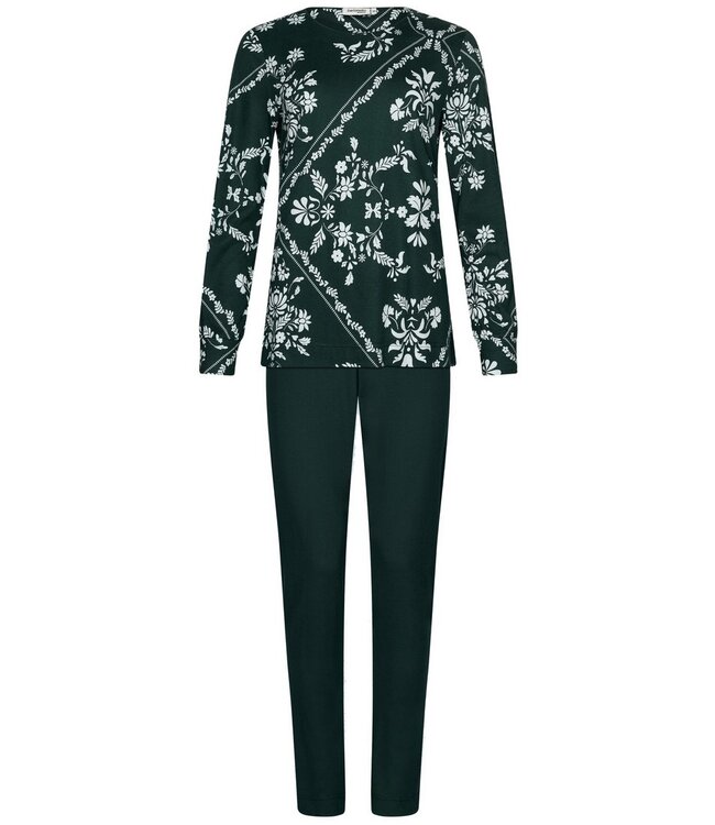 Katoen-modal dames pyjama met lange mouwen 'boutique charm'