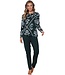Katoen-modal dames pyjama met lange mouwen 'boutique charm'