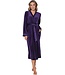 Luxe paarse velours dames kimono lang model 'chic purple beauty'