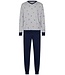 Pastunette for Men Heren pyjamaset van katoen-polyester-mix met V-hals 'winter sports'