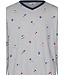 Heren pyjamaset van katoen-polyester-mix met V-hals 'winter sports'