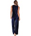 Luxe 3-delige velours loungeset 'chic blue beauty'