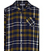 Heren doorknoop pyjama van katoen-flanel 'modern checks'