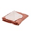 autunn brown sherpa flannel fleece lounge blanket 'stitch pretty' (one size)