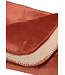 autunn brown sherpa flannel fleece lounge blanket 'stitch pretty' (one size)