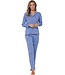 long sleeve organic cotton full button pyjama 'woodland wildlife'