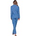 Doorknoop pyjama met lange mouwen van bio-katoen 'woodland wildlife'
