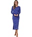 trendy extra long nightdress cotton-elastane mix 'starry animal'