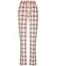 Warme dames pyjama broek met viscose-mix roze top ‘champagne pink check’