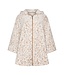 Zachte fleece dames poncho met capuchon ‘chic flower’
