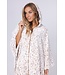 Zachte fleece dames poncho met capuchon ‘chic flower’