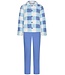 Rebelle Warme sherpa-fleece lounge-huispak met knopen 'chunky checks'