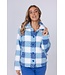Warme sherpa-fleece lounge-huispak met knopen 'chunky checks'