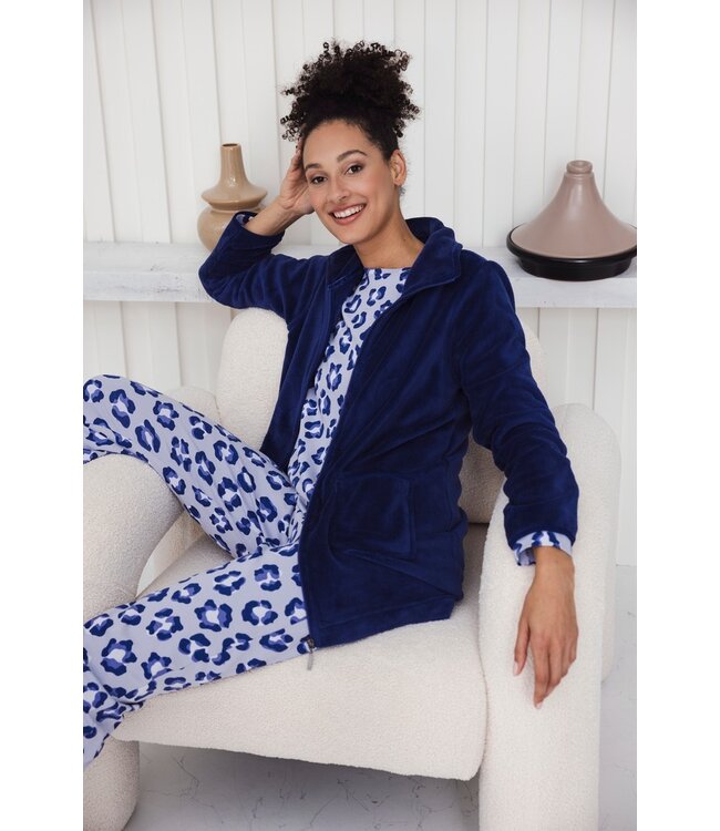 cotton interlock long sleeve pyjama 'chic flower'