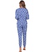 Katoen-interlock pyjama met lange mouwen 'chic flower'