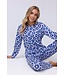 Katoen-interlock pyjama met lange mouwen 'chic flower'