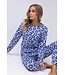 Katoen-interlock pyjama met lange mouwen 'chic flower'