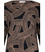 Luxe Ecovero viscose-elastaan lounge pyjamaset met v-hals 'abstract art'