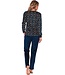 teal green soft velvet fleece home lounge suit 'abstract forest flowers'