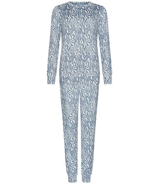 Pastunette Warme pyjama met lange mouwen ‘watercolour waves’