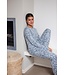 Warme pyjama met lange mouwen ‘watercolour waves’