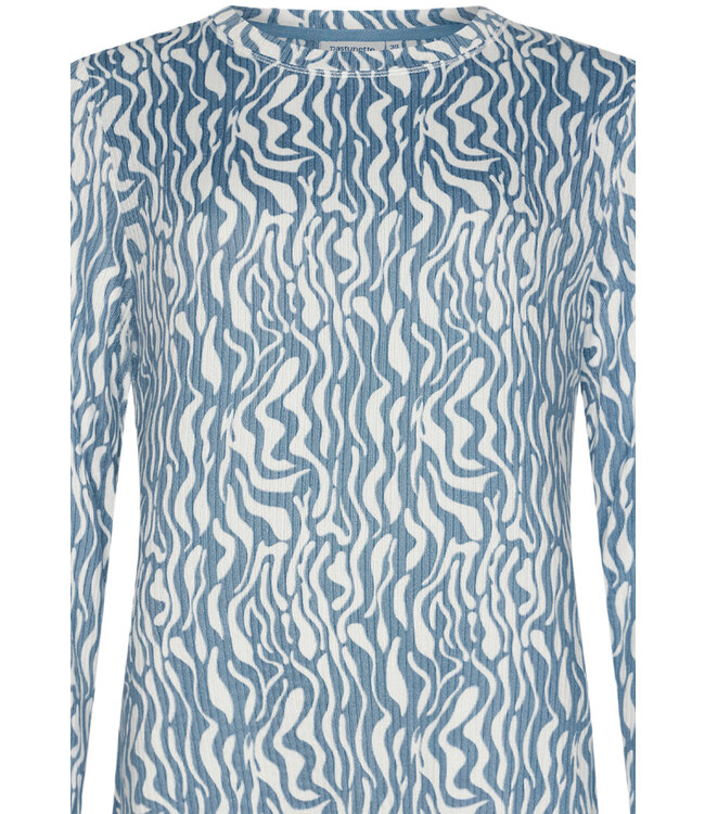 long sleeve warm pyjama 'watercolour waves'