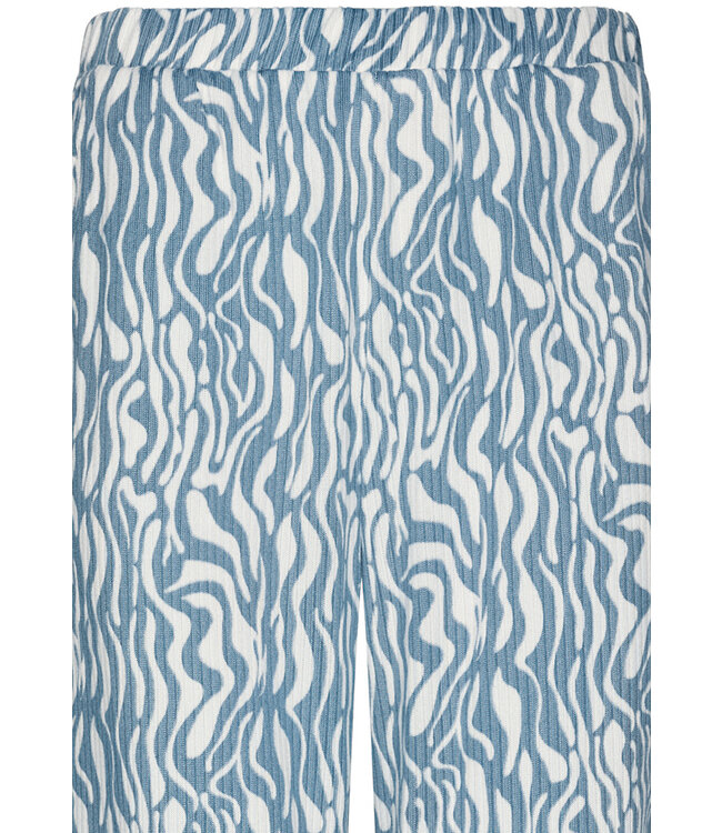 Warme pyjama met lange mouwen ‘watercolour waves’