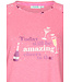 Nachthemd met lange mouwen van katoen-polyester-mix 'fun o'clock'