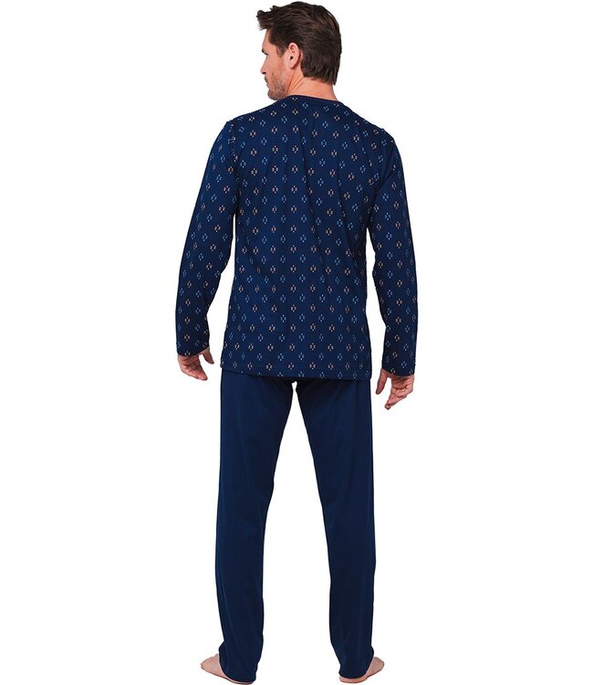 Heren pyjamaset met knopen van bio-katoen 'just groovy'