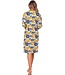 ladies long sleeve cotton nightdress with buttons 'forest flowers'