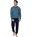 men's long sleeve cotton pyjama set with buttons 'groovy circles'